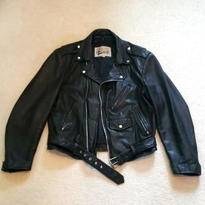 Vintage Open Road Real Leather Motorocycle Jacket
